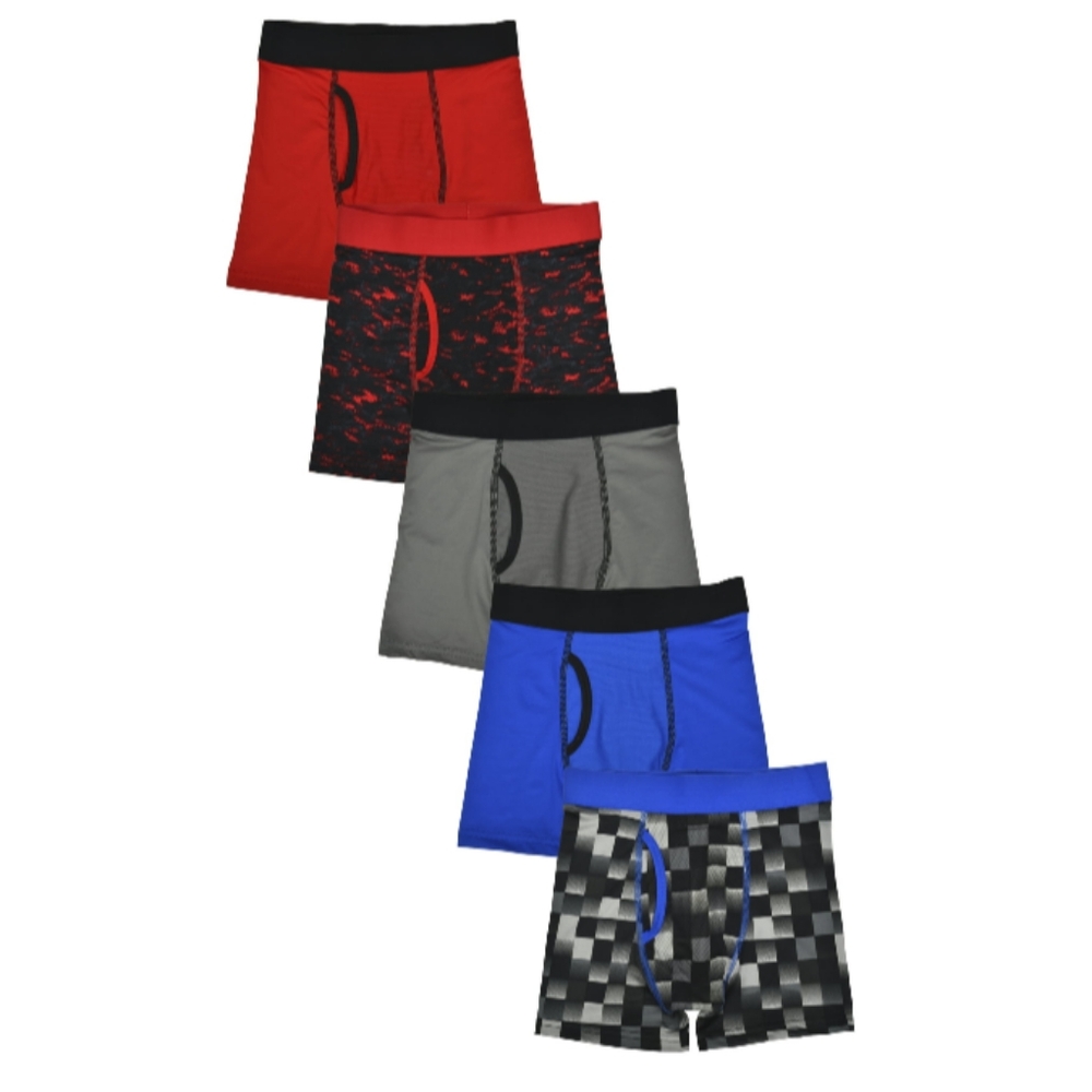 5-Pack Athletic Works Boy's Briefs| S(6-7) | Multi